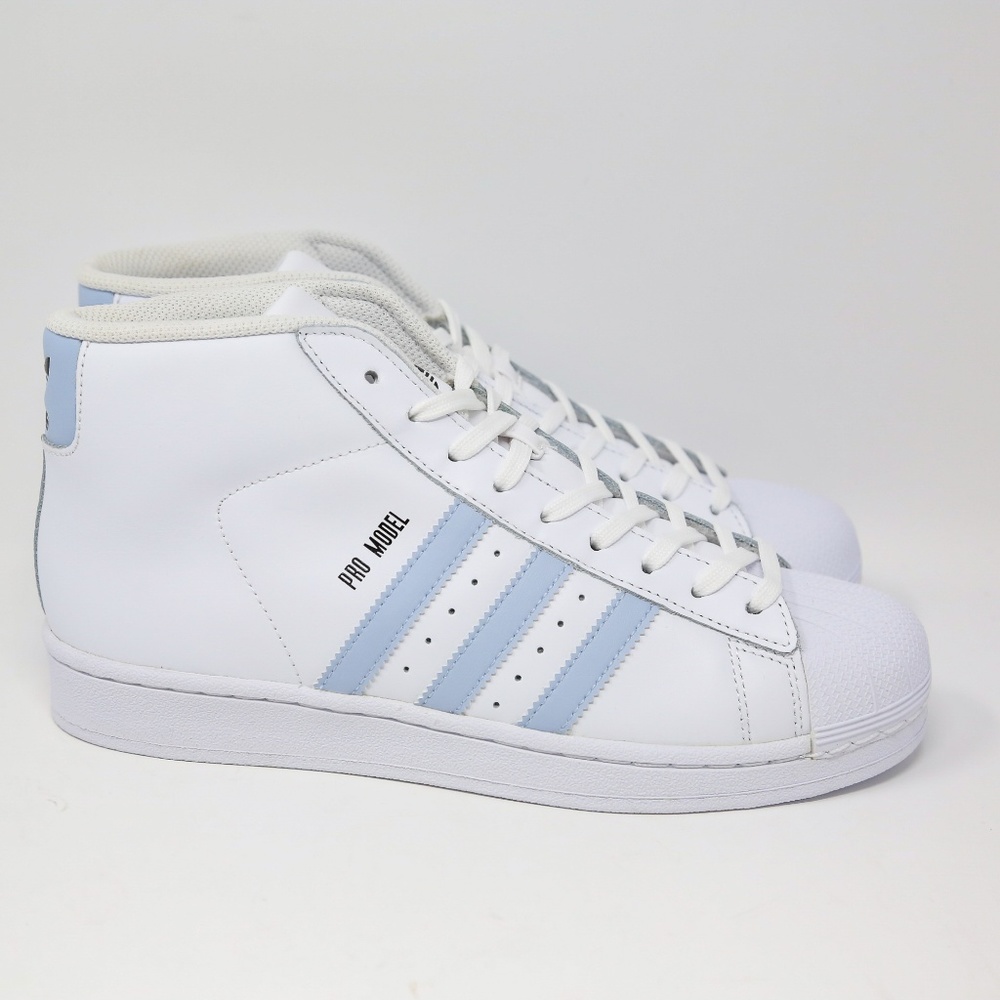 adidas Pro Model Shell Toe White Blue BW1341 Retro - Picture 3 of 7
